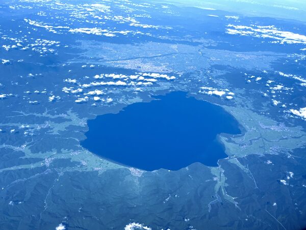 Lake Inawashiro (aerial view)