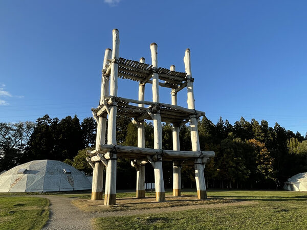 A restored large post-hole building