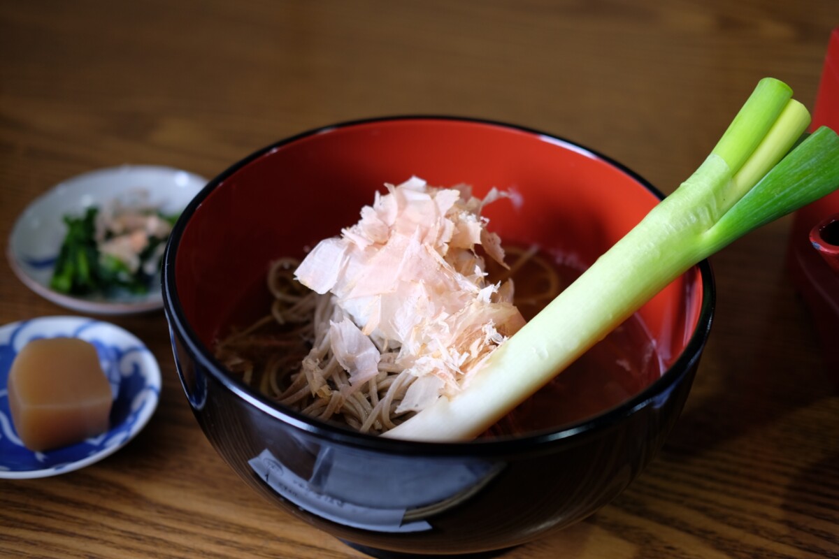 大内宿の高遠そば(ねぎそば)