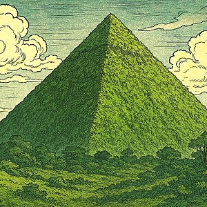 Illustration of Oishigami Pyramid
