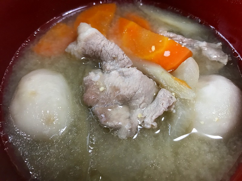 Miso-based Miyagi imoni