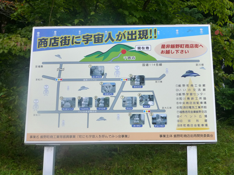 飯野町商店街の看板