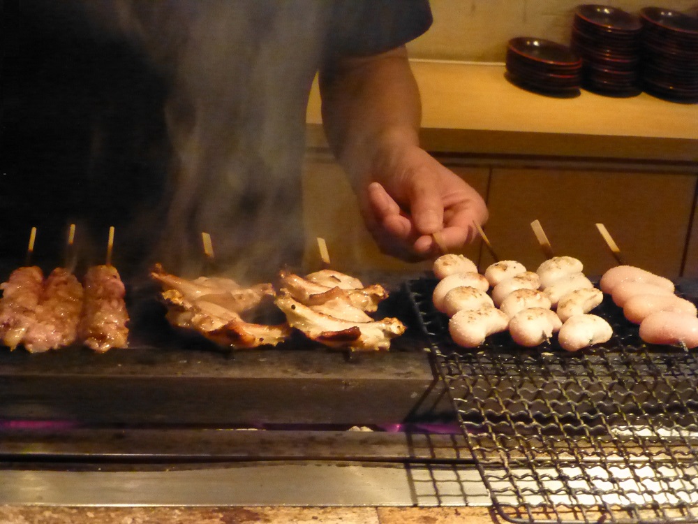 川俣シャモ串焼き