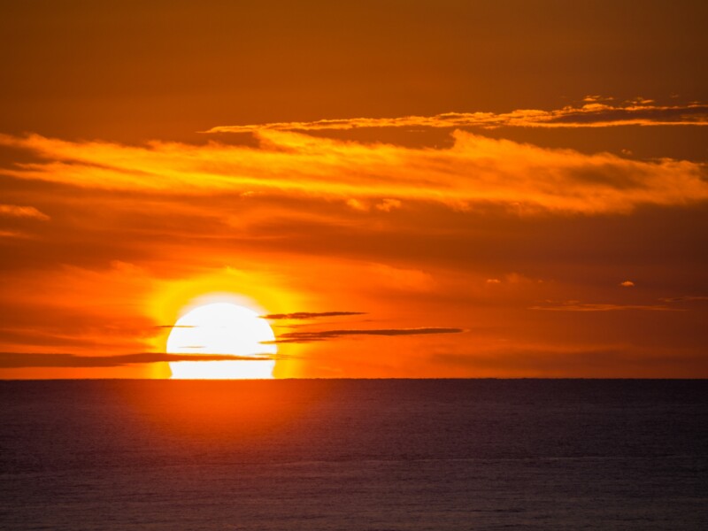 Sunset at Juroku Rakan Rock