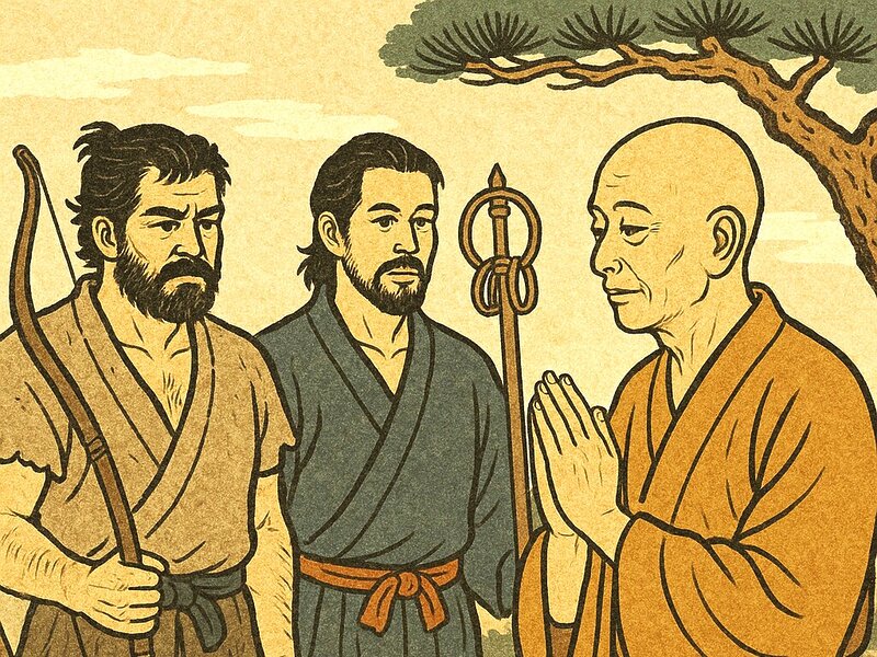 Rencontrer et se séparer de Jikaku Daishi