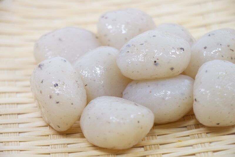 Konjac balls before cooking