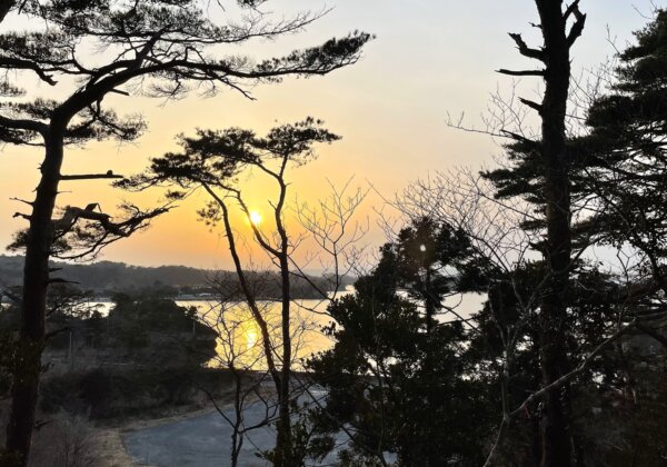 日本三景「松島」大高森からの夕日