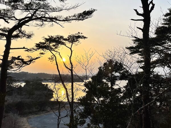 Sunset from Otakamori in Matsushima, one of Japan's three most scenic spots