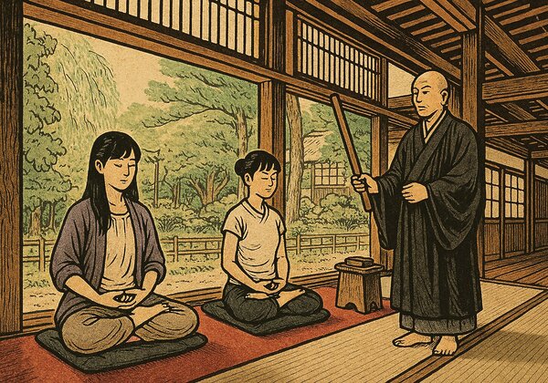 Ilustración Zazen
