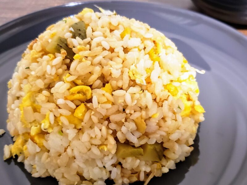 Fried rice with pickled watermelon