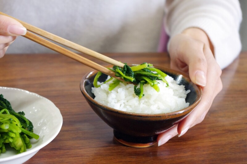 水かけ青菜ご飯