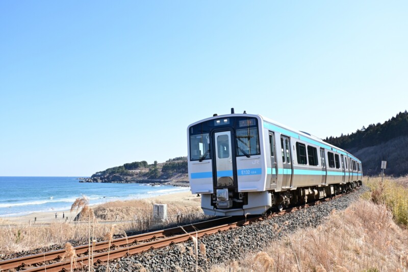 八戸線で運行されているキハE130系気動車(500番台)
