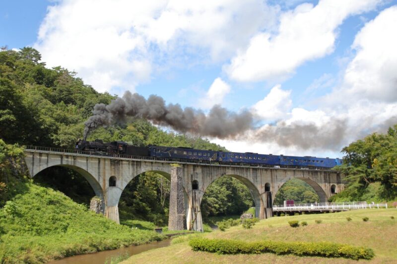 SL銀河とめがね橋