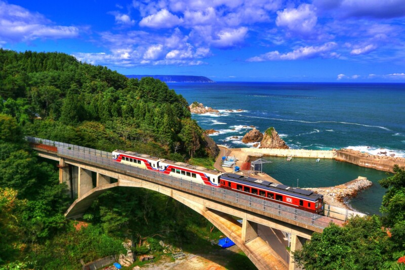 三陸鉄道北リアス線の大沢橋梁