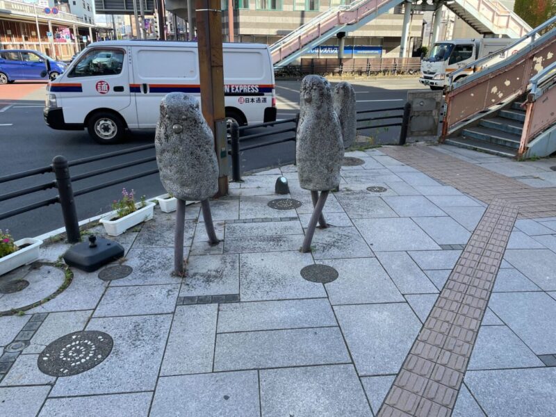 郡山市内の交差点にある謎のオブジェ