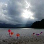 Le lac Usoriyama au mont Osore