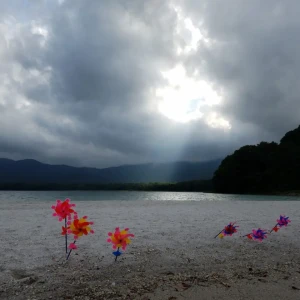 恐山の宇曽利山湖