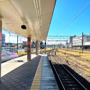 秋田駅の新幹線ホーム