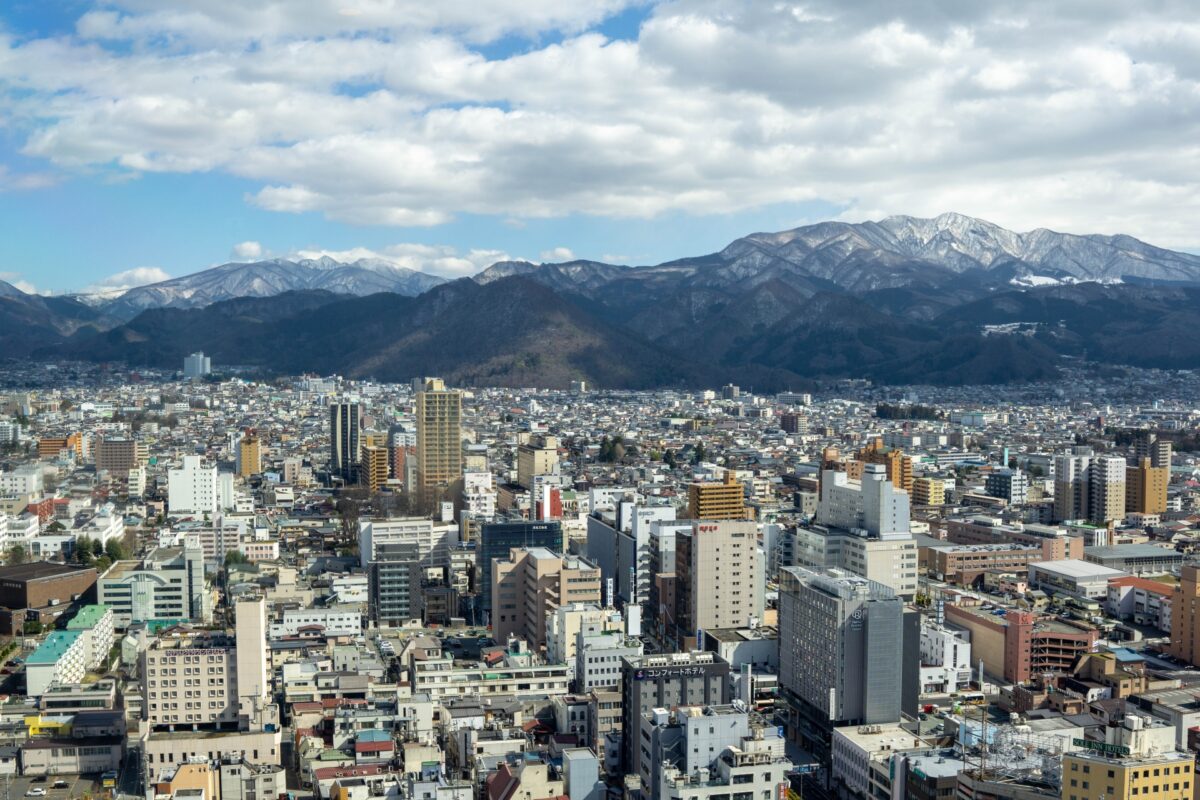 Kasumi城堡中央观察室的Yamagata市