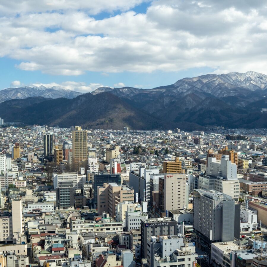 Kasumi城堡中央观察室的Yamagata市