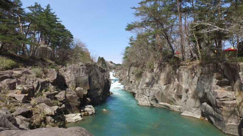 一関市の厳美渓