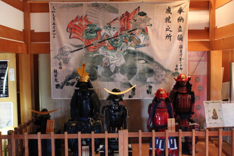 白石城天守阁1楼展览