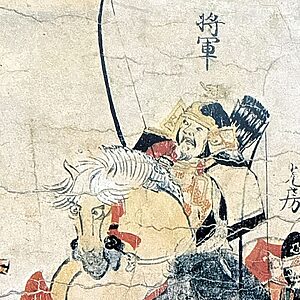 « Le rouleau de l’ancienne guerre de Neuf Ans » (Bien culturel important, Musée national d’histoire du Japon) Source : Wikipédia