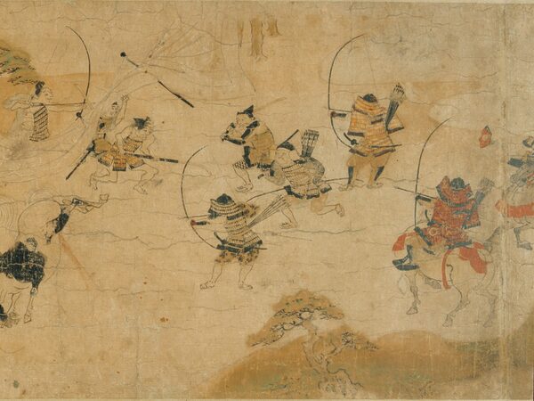 Incident d'Akurigawa, « Le rouleau de l'ancienne guerre de Neuf Ans » (collection du Musée national de Tokyo) Source : Wikipédia