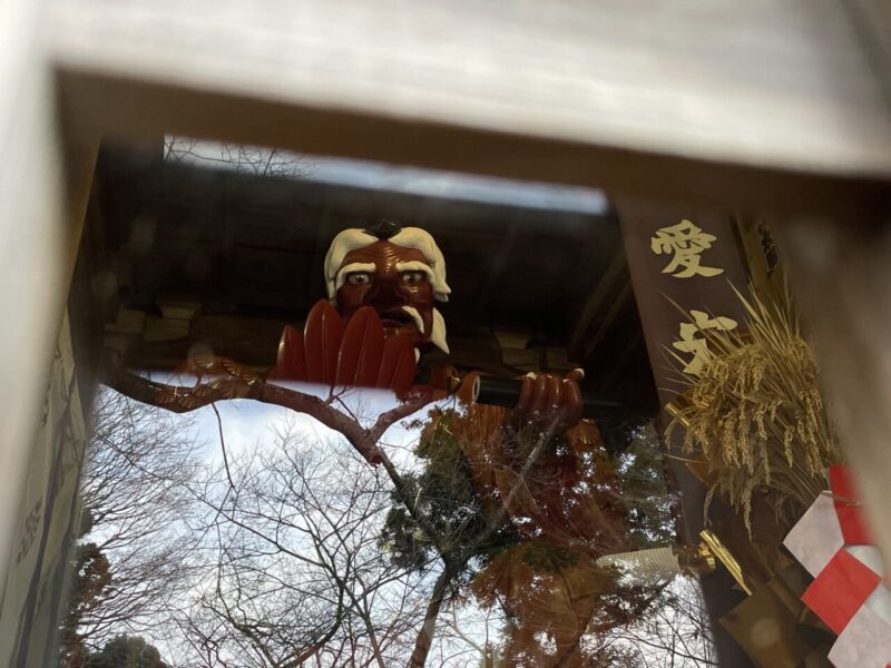愛宕神社山門の大天狗