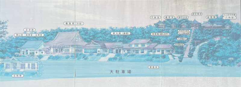 大満寺の全体図