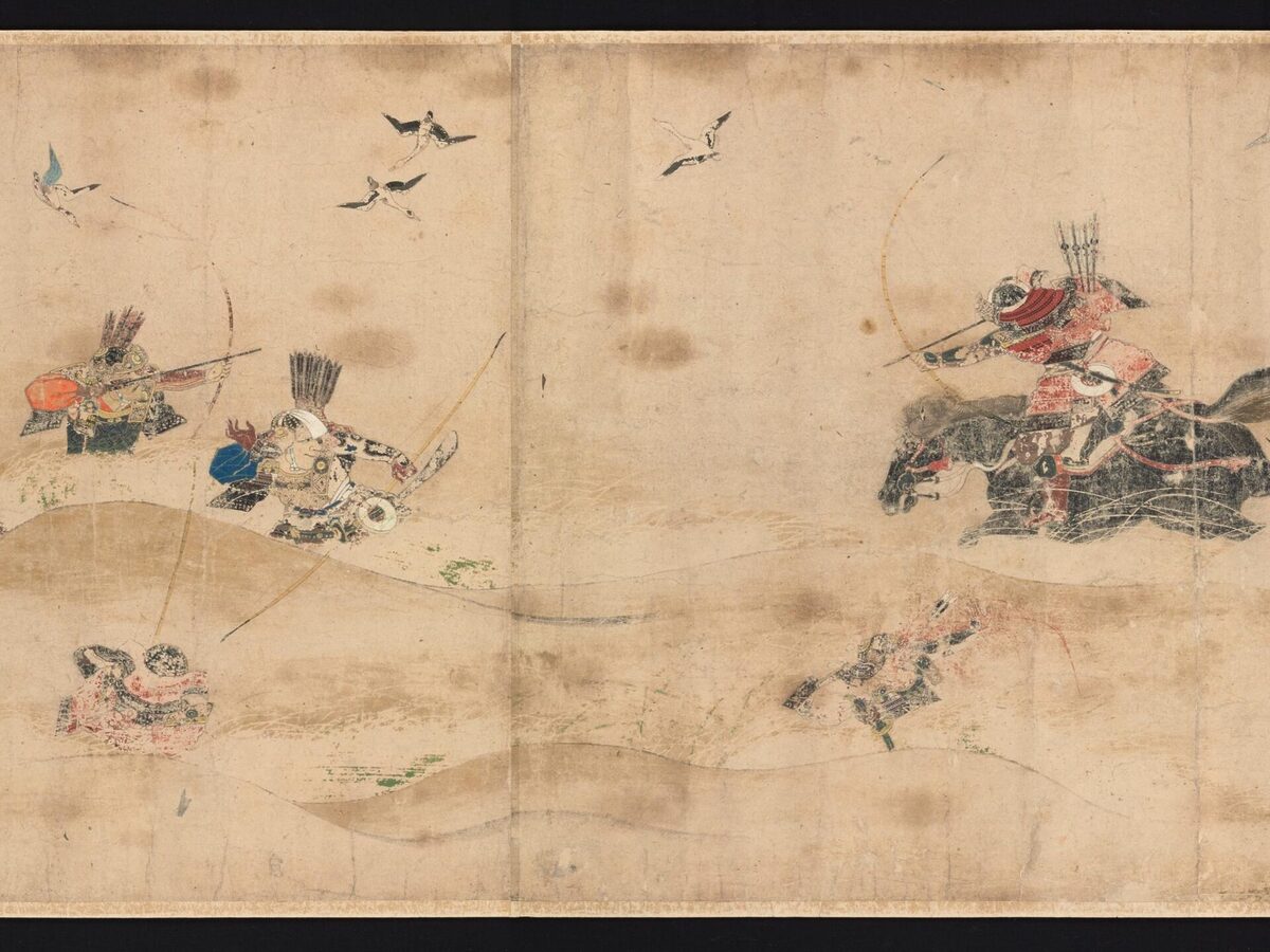 《三年战争后期卷轴》(金泽城附近,1087年)来源:维基百科