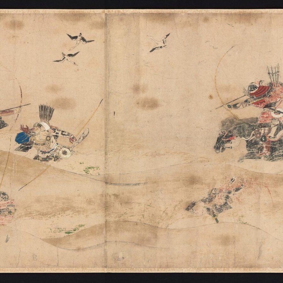《三年战争后期卷轴》(金泽城附近,1087年)来源:维基百科