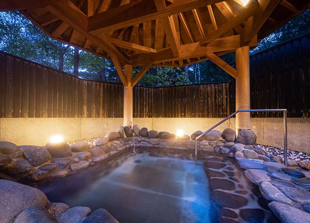 Private open-air bath “Iwanoyu” From Morino Hotel official website