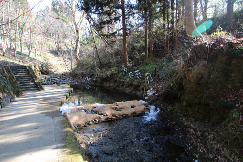 Rivière Yamauchi où s'effectue le captage de l'eau
