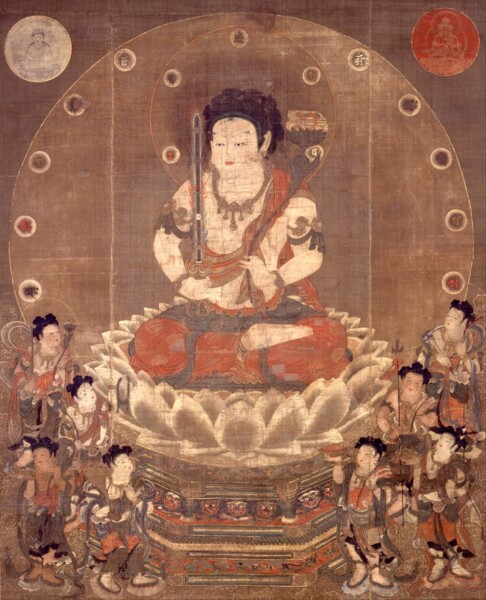 八字文殊菩薩及び八大童子像(鎌倉時代、MOA美術館蔵、重要文化財)
