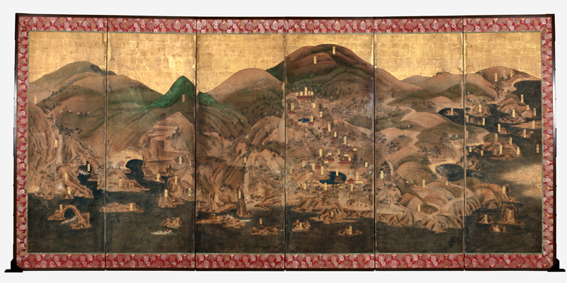 오가 그림 병풍