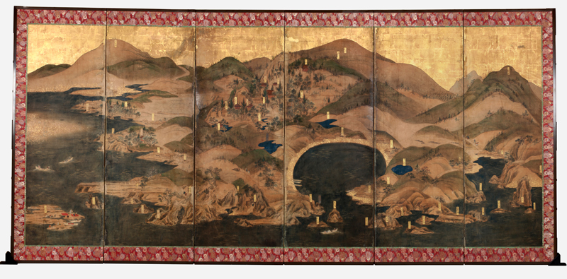 오가 그림 병풍