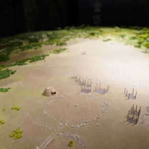 Maquette des ruines d&#39;Isedotai (Isedotai Jomonkan)