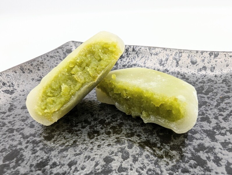 仙台名物ずんだ餅の断面