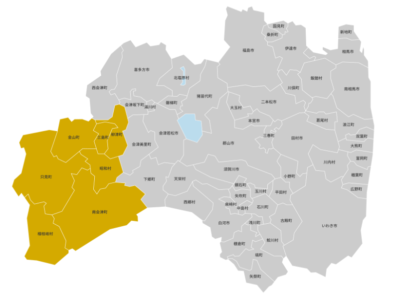 福島県(奥会津)map