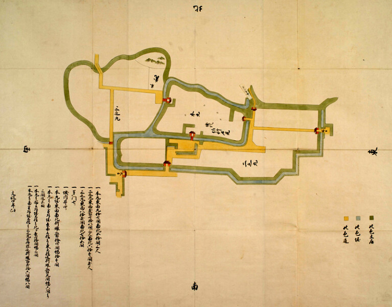 Odate castle picture map