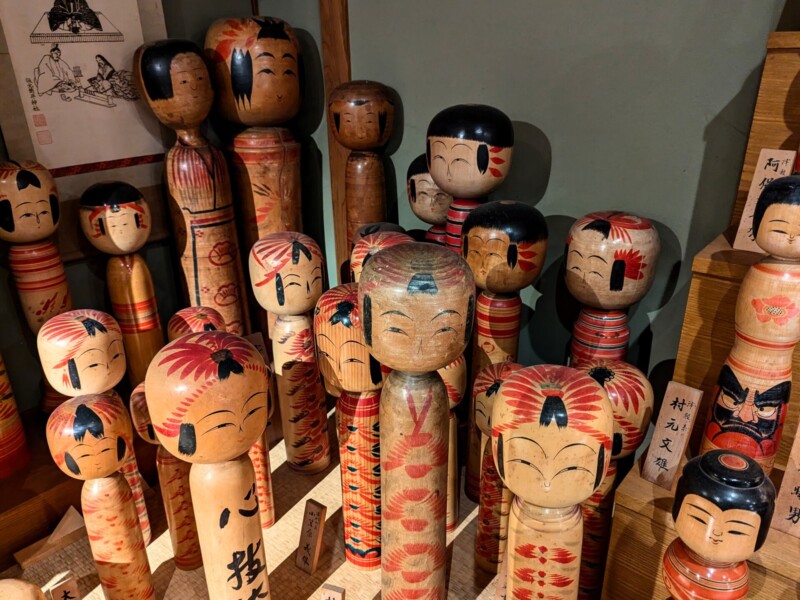 Kokeshi dolls at Miyagi Zao Kokeshi Museum