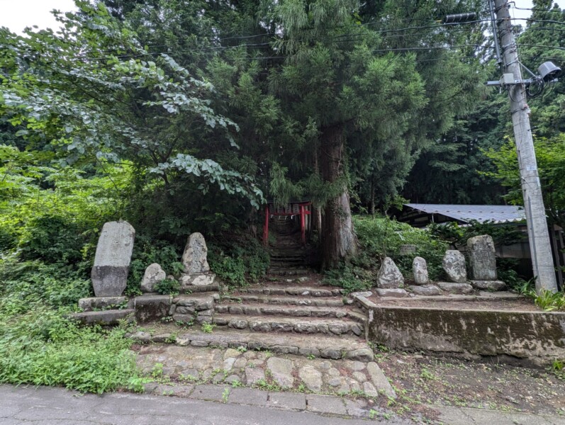 Entrance to Koretaka Shrine in Shinchi Village