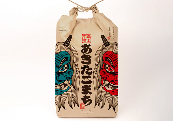 &quot;Akitakomachi de la ville de Katakami&quot; avec motif &quot;Namahage&quot;