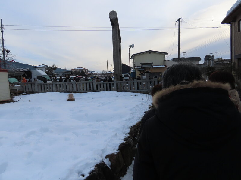 Usokae Festival procession (around 8:00 AM)
