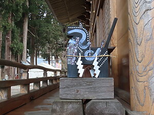 Black Hachiman Horse at Kushibiki Hachiman Shrine