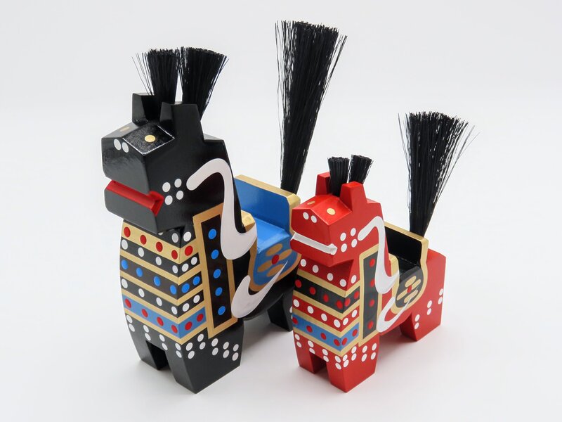 Hachiman horses lined up