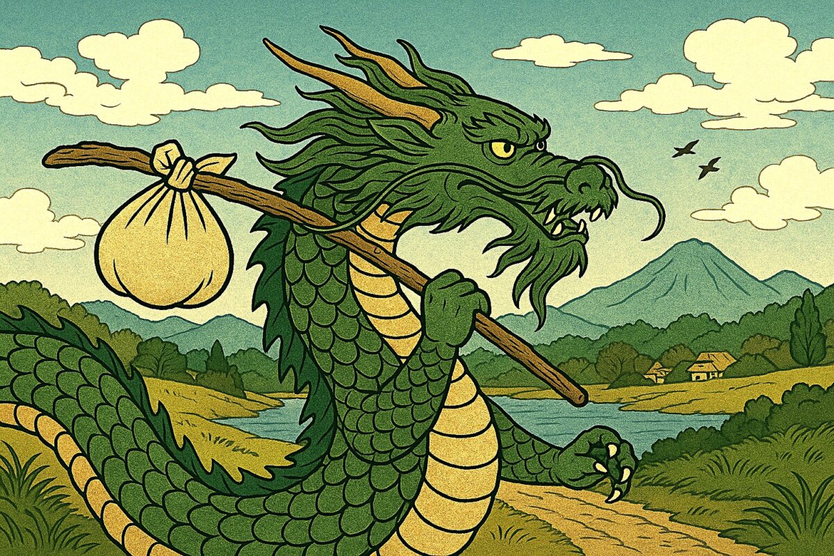 Green Dragon and the Rural Landscape – Tohoku Rokken Trivia Media NEFT The Legend of the Three Lakes - Hachirotaro Traveling