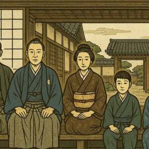 明治時代初期の家族肖像