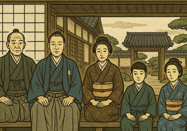 明治時代初期の家族肖像
